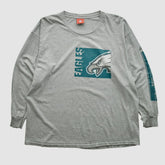 Philadelphia Eagles NFL 2000s Long Sleeve T-shirt - Heather Gray T-shirts