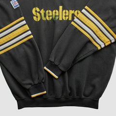 Pittsburgh Steelers Starter 90s Pullover Sweatshirt - Black Pullover
