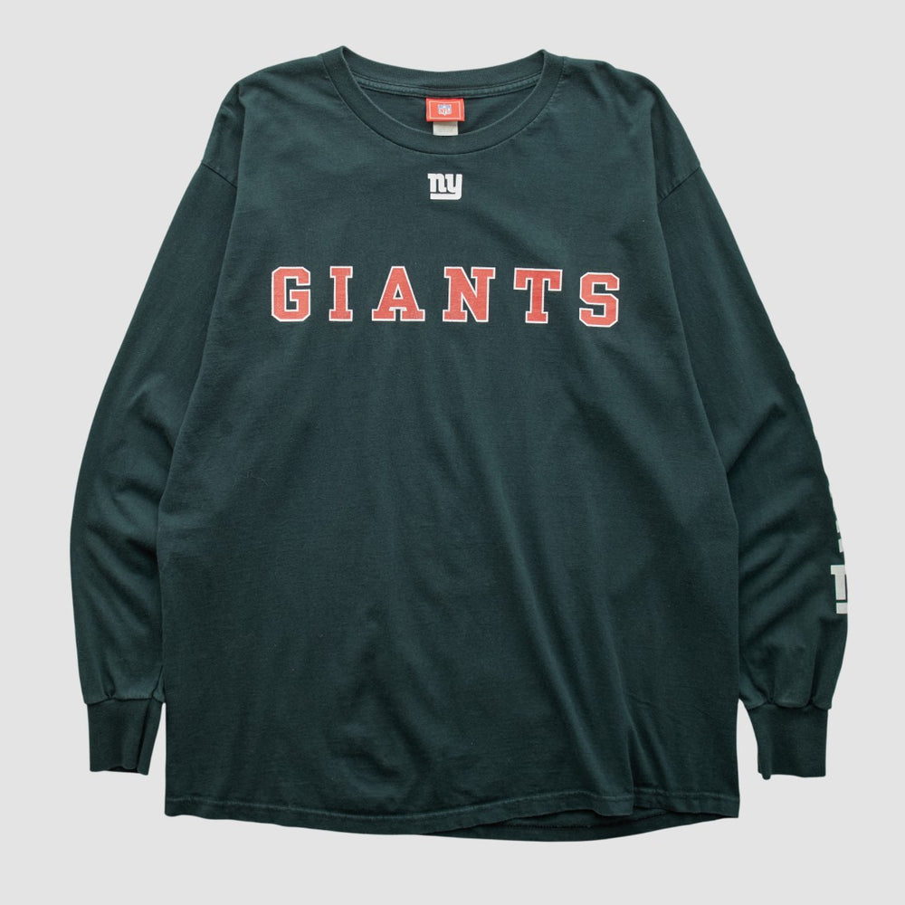New York Giants NFL 2000s Long Sleeve T-shirt - Black T-shirts