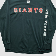 New York Giants NFL 2000s Long Sleeve T-shirt - Black T-shirts