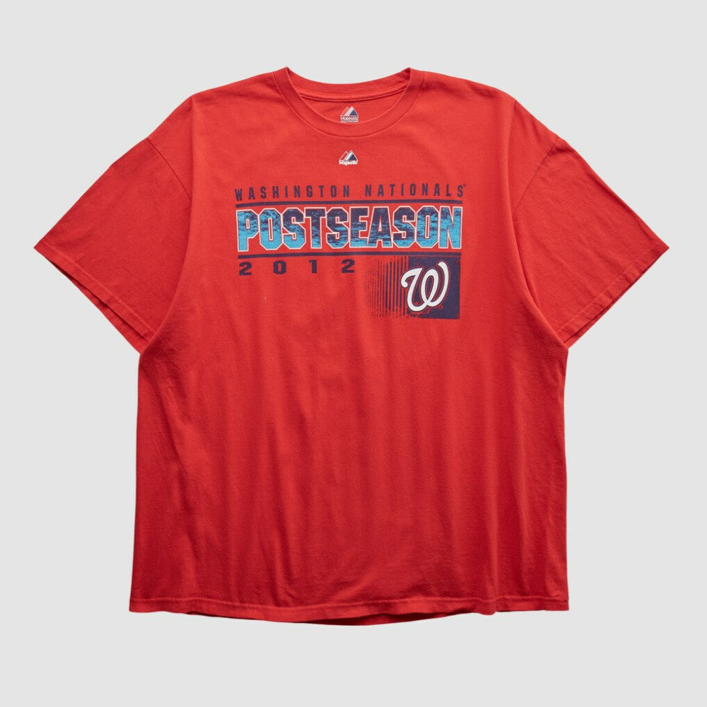 Washington Nationals Majestic 2012 T-shirt - Red - 2XVintage T-shirts