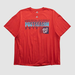 Washington Nationals Majestic 2012 T-shirt - Red - 2XVintage T-shirts