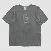 Colorado Rockies Majestic 2000s T-shirt - Gray - Vintage T-shirts