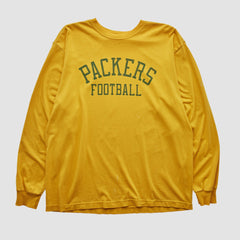 Green Bay Packers Reebok 2000s Long Sleeve T-shirt - Yellow T-shirts