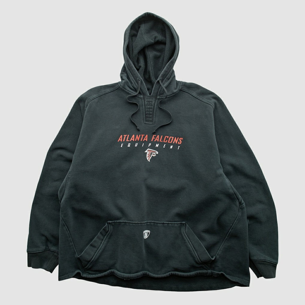 Atlanta Falcons Reebok 2000s Hooded Pullover Sweatshirt - Black Pullover