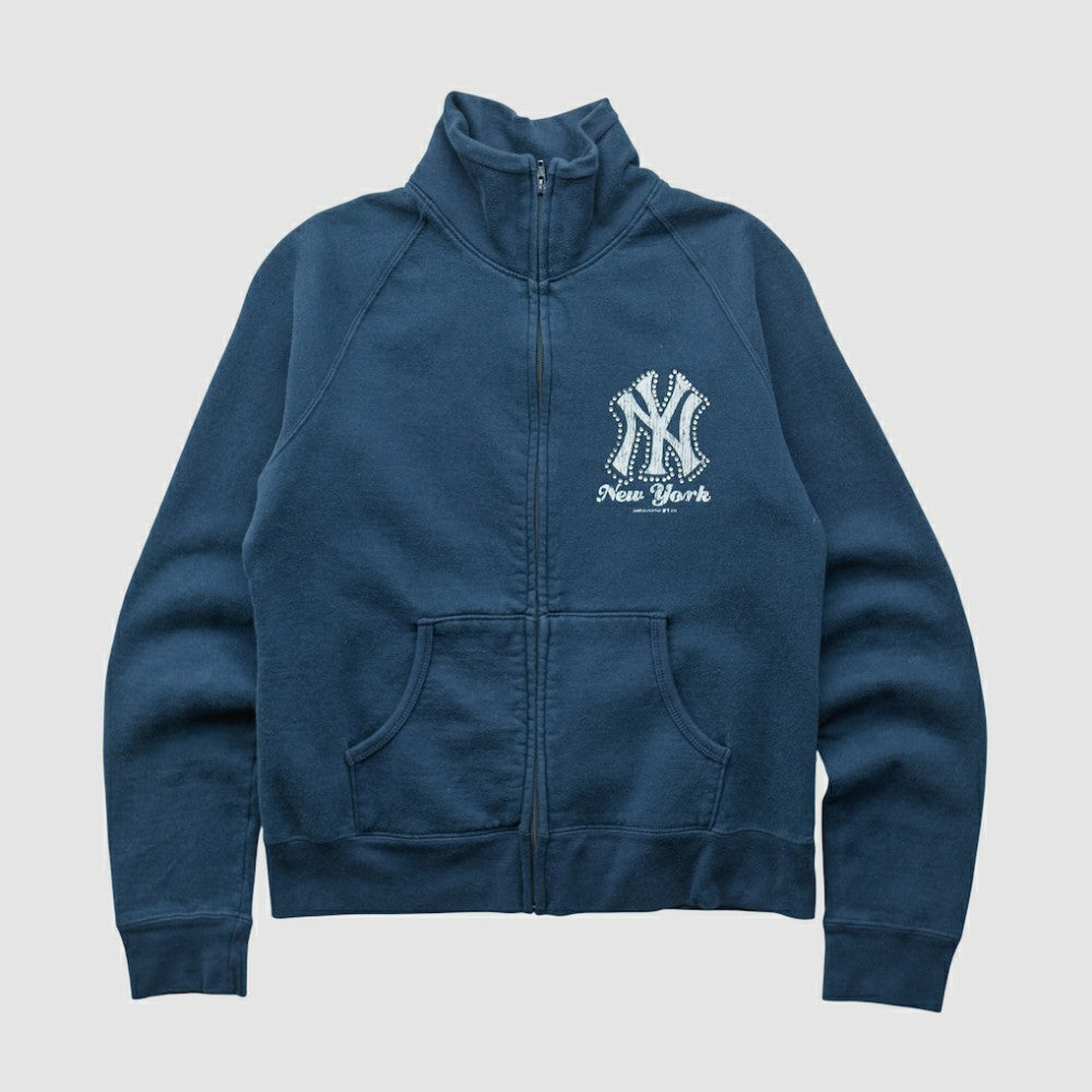 New York Yankees Genuine Merchandise 2010s Full Zip Sweatshirt - Navy - XXVintage Sweatshirts