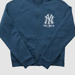 New York Yankees Genuine Merchandise 2010s Full Zip Sweatshirt - Navy - XXVintage Sweatshirts