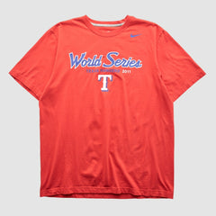 Texas Rangers Nike 2011 T-shirt - Red - Vintage T-shirts
