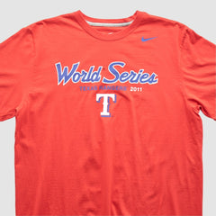 Texas Rangers Nike 2011 T-shirt - Red - Vintage T-shirts