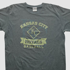 Kansas City Royals Genuine Merchandise 2000s T-shirt - Dark Heather Gray - XVintage T-shirts