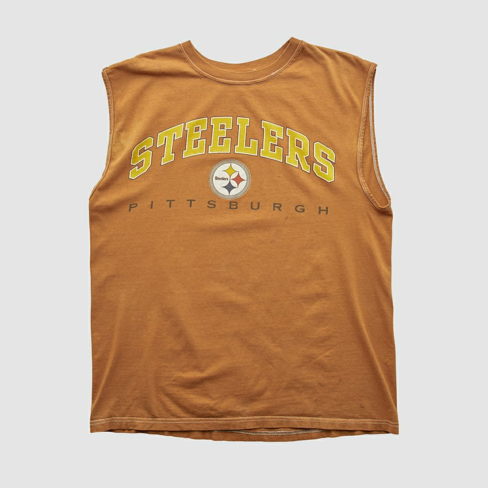 Pittsburgh Steelers True Fan 90s Tank - Clay Tanks