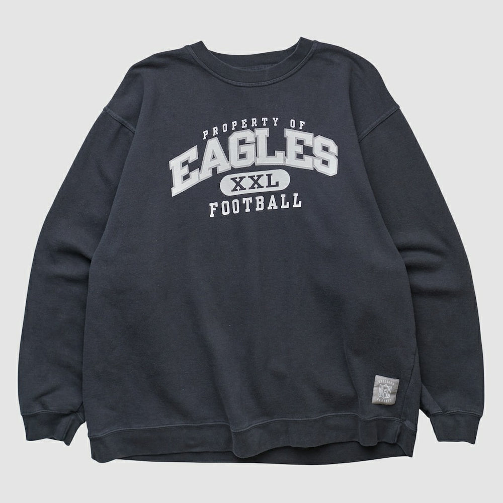 Philadelphia Eagles Reebok 2000s Pullover Sweatshirt - Black Pullover