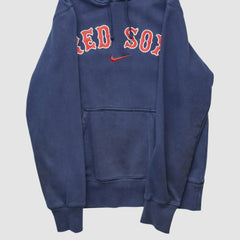 Boston Red Sox Nike 2010s Hooded Pullover Sweatshirt - Navy - XVintage Pullover
