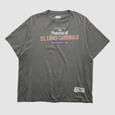St. Louis Cardinals Majestic 2000s T-shirt - Charcoal - 2XVintage T-shirts