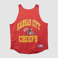 Kansas City Chiefs Russell 90s Tank - Red Tanks