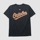 Baltimore Orioles Majestic 2000s T-shirt - Black - Vintage T-shirts