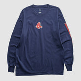 Boston Red Sox Lee Apparel 2000s Long Sleeve T-shirt - Navy - Vintage T-shirts