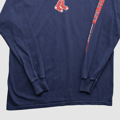 Boston Red Sox Lee Apparel 2000s Long Sleeve T-shirt - Navy - Vintage T-shirts