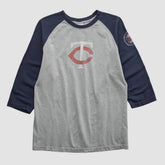 Minnesota Twins Majestic 2000s T-shirt - Heather Gray - Vintage T-shirts