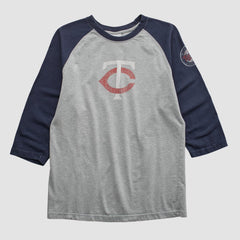 Minnesota Twins Majestic 2000s T-shirt - Heather Gray - Vintage T-shirts