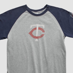 Minnesota Twins Majestic 2000s T-shirt - Heather Gray - Vintage T-shirts