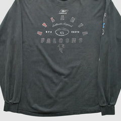 Atlanta Falcons Reebok 2000s Long Sleeve T-shirt - Charcoal T-shirts