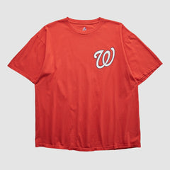 Washington Nationals Majestic 2000s T-shirt - Red - Vintage T-shirts