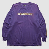 Baltimore Ravens NFL 2010s Long Sleeve T-shirt - Purple T-shirts