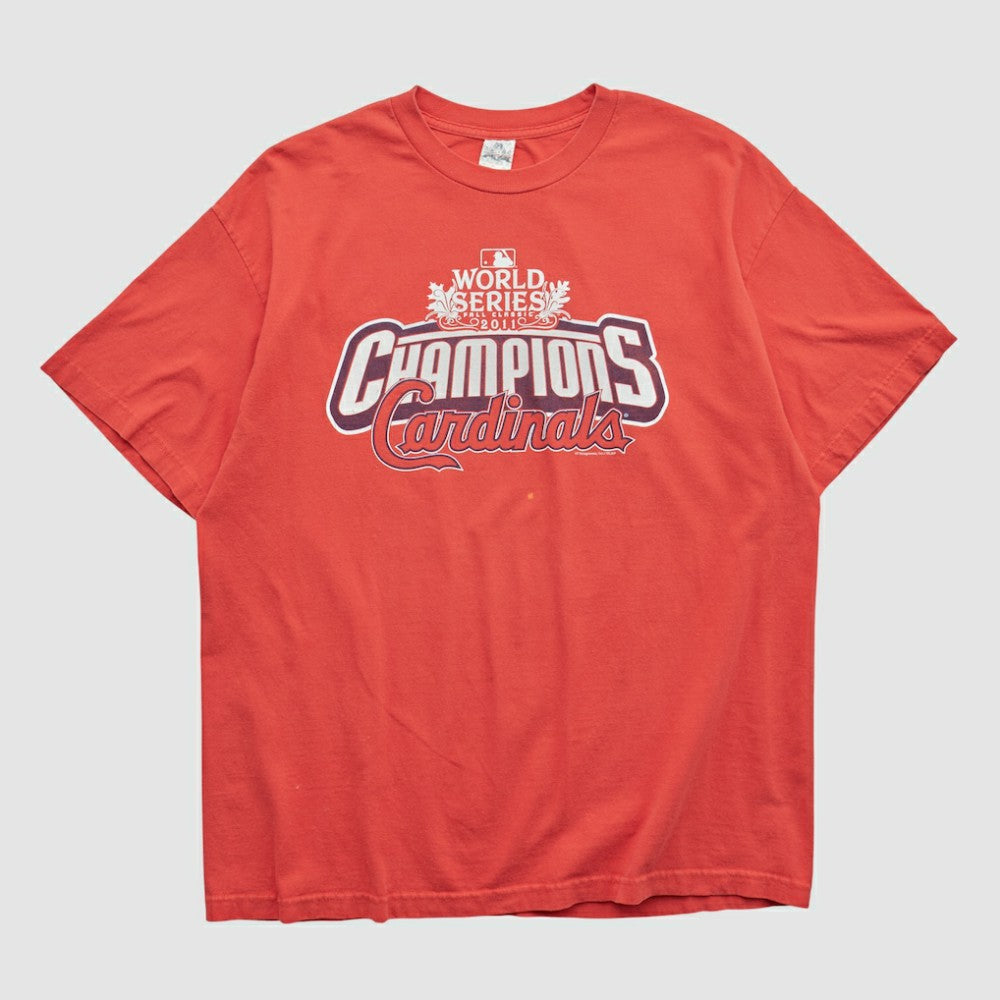 St. Louis Cardinals Alstyle 2011 T-shirt - Red - Vintage T-shirts
