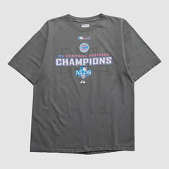Chicago Cubs Majestic 2008 T-shirt - Gray - Vintage T-shirts