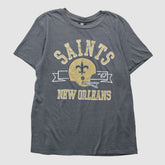 New Orleans Saints NFL 2010s T-shirt - Gray T-shirts