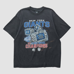 New York Giants Reebok 2008 T-shirt - Black T-shirts