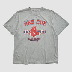 Boston Red Sox Majestic 2010s T-shirt - Heather Gray - Vintage T-shirts