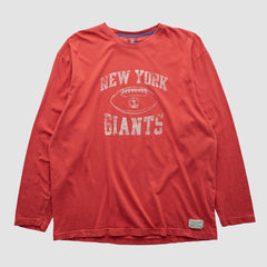 New York Giants Reebok 2000s Long Sleeve T-shirt - Red T-shirts