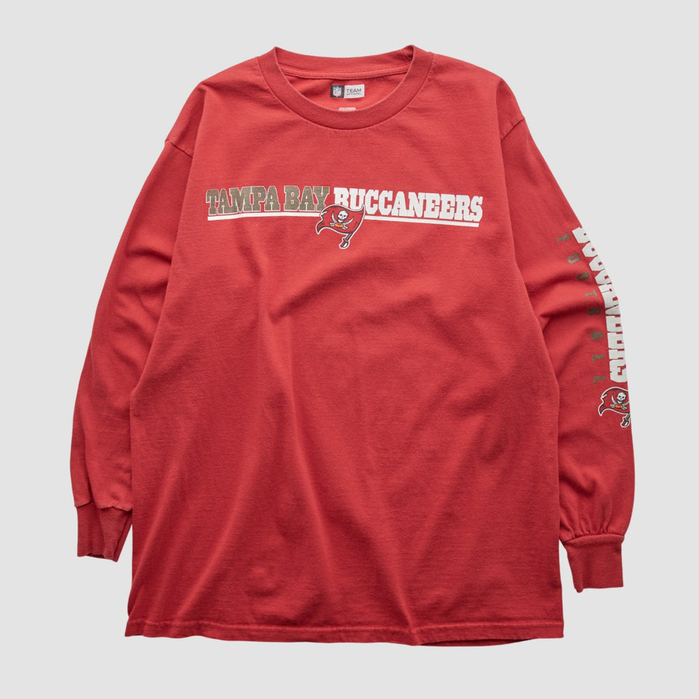 Tampa Bay Buccaneers NFL 2010s Long Sleeve T-shirt - Red T-shirts