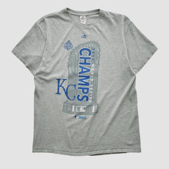 Kansas City Royals Delta 2015 T-shirt - Heather Gray - Vintage T-shirts