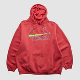 St. Louis Cardinals 2000s Hooded Sweatshirt - Red - XVintage Sweatshirts