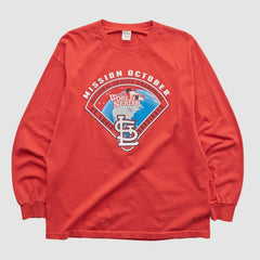 St. Louis Cardinals Alstyle 2013 Long Sleeve T-shirt - Red - Vintage T-shirts