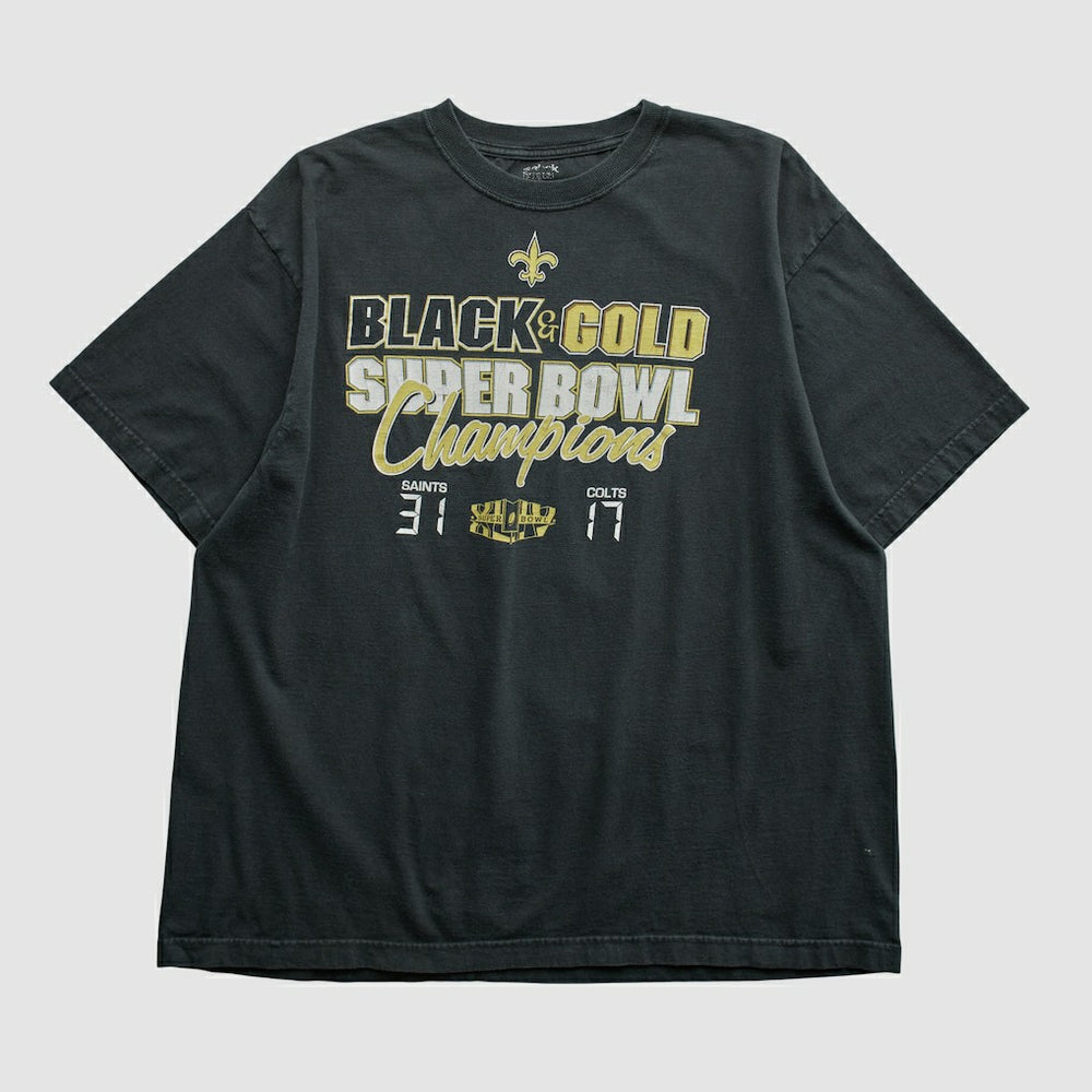 New Orleans Saints Reebok 2010 T-shirt - Black T-shirts