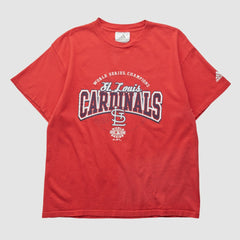 St. Louis Cardinals Adidas 2006 T-shirt - Red - Vintage T-shirts