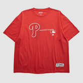 Philadelphia Phillies Majestic 2000s T-shirt - Red - 2XVintage T-shirts