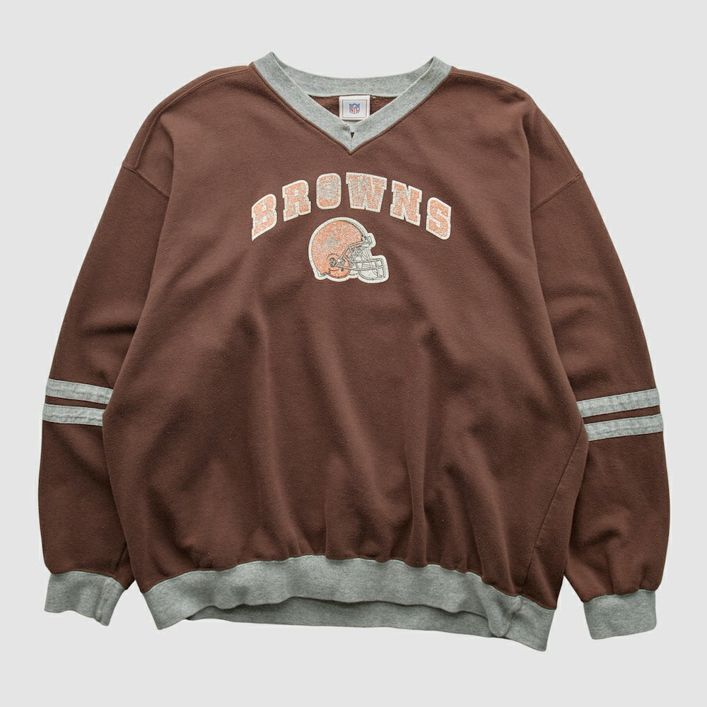 Cleveland Browns NFL 2000s Pullover Sweatshirt - Brown Pullover