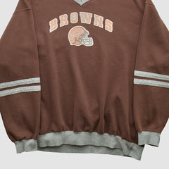 Cleveland Browns NFL 2000s Pullover Sweatshirt - Brown Pullover