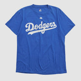 Los Angeles Dodgers Majestic 2000s T-shirt - Blue - Vintage T-shirts