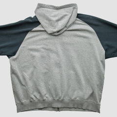 Kansas City Royals 2000s Hooded Full Zip Sweatshirt - Heather Gray - 2XVintage Sweatshirts