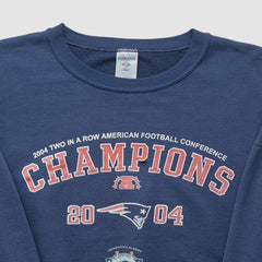 New England Patriots Jerzees 2004 Pullover Sweatshirt - Navy Pullover