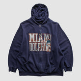 Miami Dolphins NFL 2010s Hooded Full Zip Sweatshirt - Navy Sweatshirts