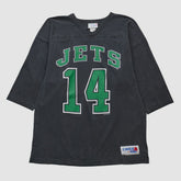 New York Jets Chalk Line 90s T-shirt - Black T-shirts