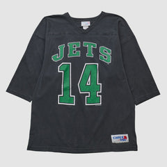 New York Jets Chalk Line 90s T-shirt - Black T-shirts