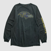 Baltimore Ravens NFL 2000s Long Sleeve T-shirt - Black T-shirts